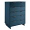 Manhattan Comfort Granville Midnight Blue 5-Drawer Chest and 6-Drawer Double Dresser, Set of 2 GRAN064 - alternate 9